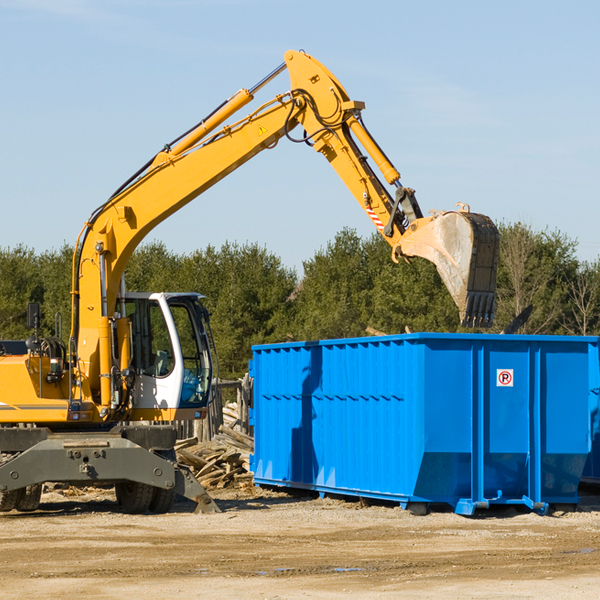 can i choose the location where the residential dumpster will be placed in Racine OH